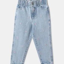 r&b Micro Print Straight Jeans with Mid Rise Waist-picture-36