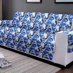 Floral Print Reversible 3-Seater Sofa Cover-22