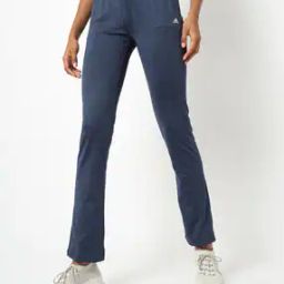 Heathered Track Pants with Elasticated Waist-image-63