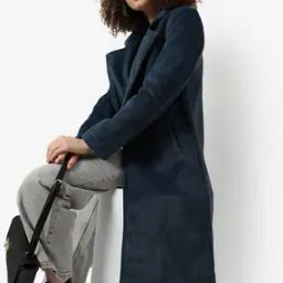 Botton-Down Coat with Notched Lapel-image-11