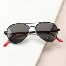 Boys Black Lens Blue Aviator Sunglasses - CLSB058-picture-22
