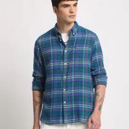 Checks Slim Fit Shirt-image-97