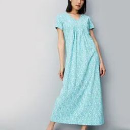 Floral Print V-Neck Nightie-image-31