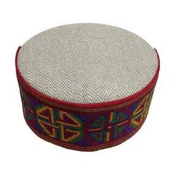 Geometric Pattern Kullu Patti Rounded Woolen Hat-image-35