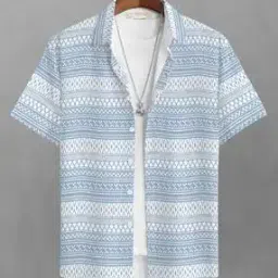 Men Geometric Print Regular Fit Shirt-image-51