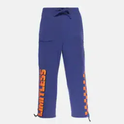 Boys Typographic Print Track Pants-41