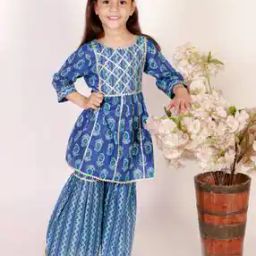 superminis Paisley Print 2-Piece Kurta Suit Set-picture-27