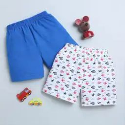 Pack of 2 Boys Printed Regular Fit Shorts-image-111