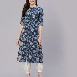 Floral Print A-line Kurta-image-90