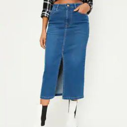 Straight Skirt with Insert Pockets-image-10