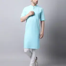Long Kurta with Mandarin Collar-image-84