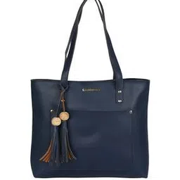 Tote Bag with Leather Tassels-image-91