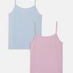Pack of 2 Camisoles with Adjustable Straps-image-97