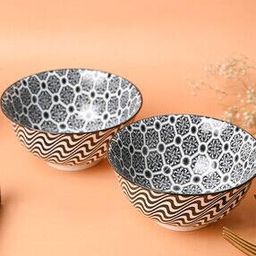 Set of 2 Floral Ceramic Bowls-image-23