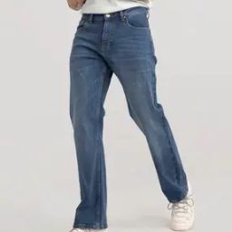 Lightly Washed Bootcut Jeans-picture-20