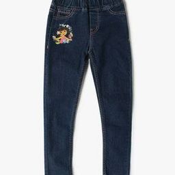 Girls Lightly Washed Low-Rise Jeggings-image-1