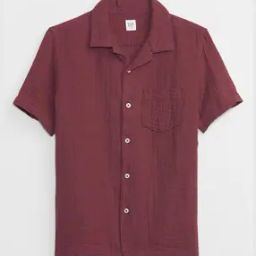gap kids Cuban Collar Cotton Shirt-picture-44