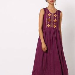 Embroidered Flared Kurta-image-91