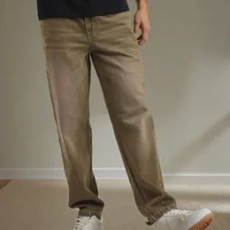 Shein Full Length Fixed Waist Mid Wash Pleated Jeans-image-65