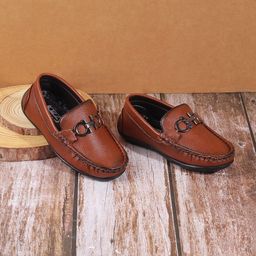 Jazzy Juniors Boys Textured Horsebit Loafers-image-16