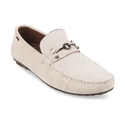 Metro Men Leather Comfort Insole Horsebit Driving Shoes-image-54