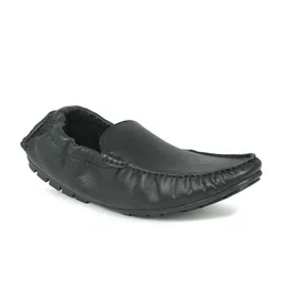 PRIVO by Inc.5 Men Black Textured Leather Loafers-34