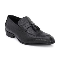 Hitz Men Textured Leather Formal Loafers-image-40