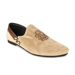 Regal Men Embroidered Lightweight Suede Slip-On Sneakers-image-35