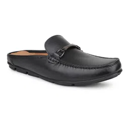 ATESBER by Inc.5 Men Buckle Detailed Leather Mules-picture-12