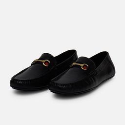 EZOK Men Textured Leather Antibacterial Driving Shoes-image-33