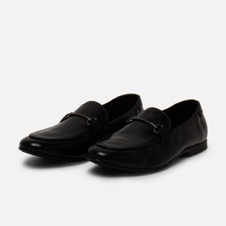 EZOK Men Antibacterial Leather Comfort Insole Horsebit Loafers-image-9