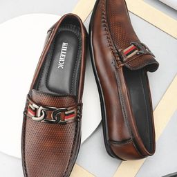 Killer Men PU Laser Cuts Loafers-image-14