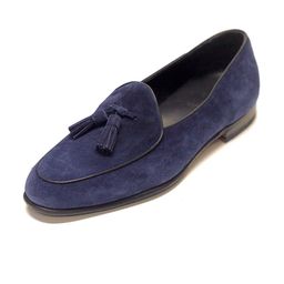 Wolvenmilano Men Suede Comfort Insole Tassel Loafers-image-85