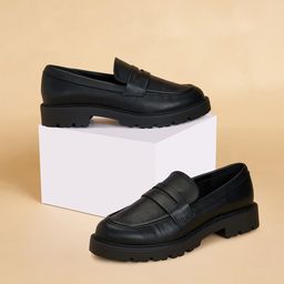 Forever Glam by Pantaloons Women Comfort Insole Heeled Penny Loafers-15
