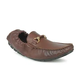 PRIVO by Inc.5 Men Brown Leather Loafers-picture-31