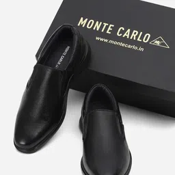 Monte Carlo Men Textured Leather Loafers-image-43