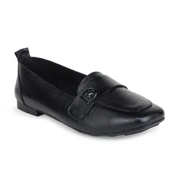 Zoom Shoes Women Round Toe Lightweight Leather Loafers-image-61