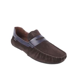 Mochi Men Round Toe Leather Loafers-image-80