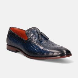Bugatti Rico Men Textured Leather Tassle Loafers-image-12