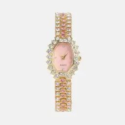 AW23-HSWC1098 Analogue Watch with Stone-Studded Strap-12