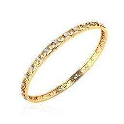 925 Sterling Silver Stone-Studded Thin Bangle-picture-11