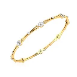 iski uski 925 Sterling Silver Stone-Studded Thin Bangle-picture-49