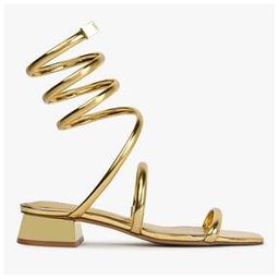 Women Square-Toe Chunky Heeled Sandals-image-2