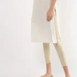 Textured Leggings with Elasticated Waist-image-11