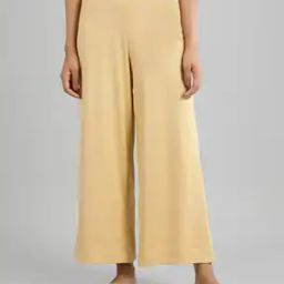 Mid-Rise Palazzos with Semi-Elasticated Waist-29