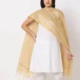 Women Checked Chanderi Dupatta-picture-19