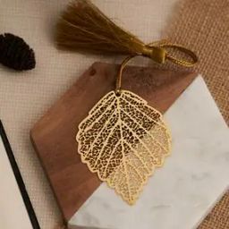Brass Leaf Bookmark-12