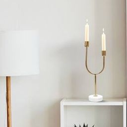 Golden Arc Dual Candle Holder-image-35