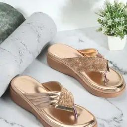 Women Embellished Slip-On Wedges-image-2