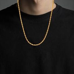 Men Gold-Plated Linked Chain-35